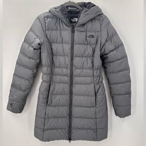 The North Face Gotham II Down Parka Winter Puffer Long Jacket Grey Size Small